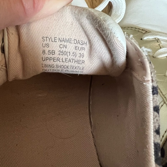 Kate Spade Dash White Leopard Print Sneaker Size 8.5B - Picture 8 of 9